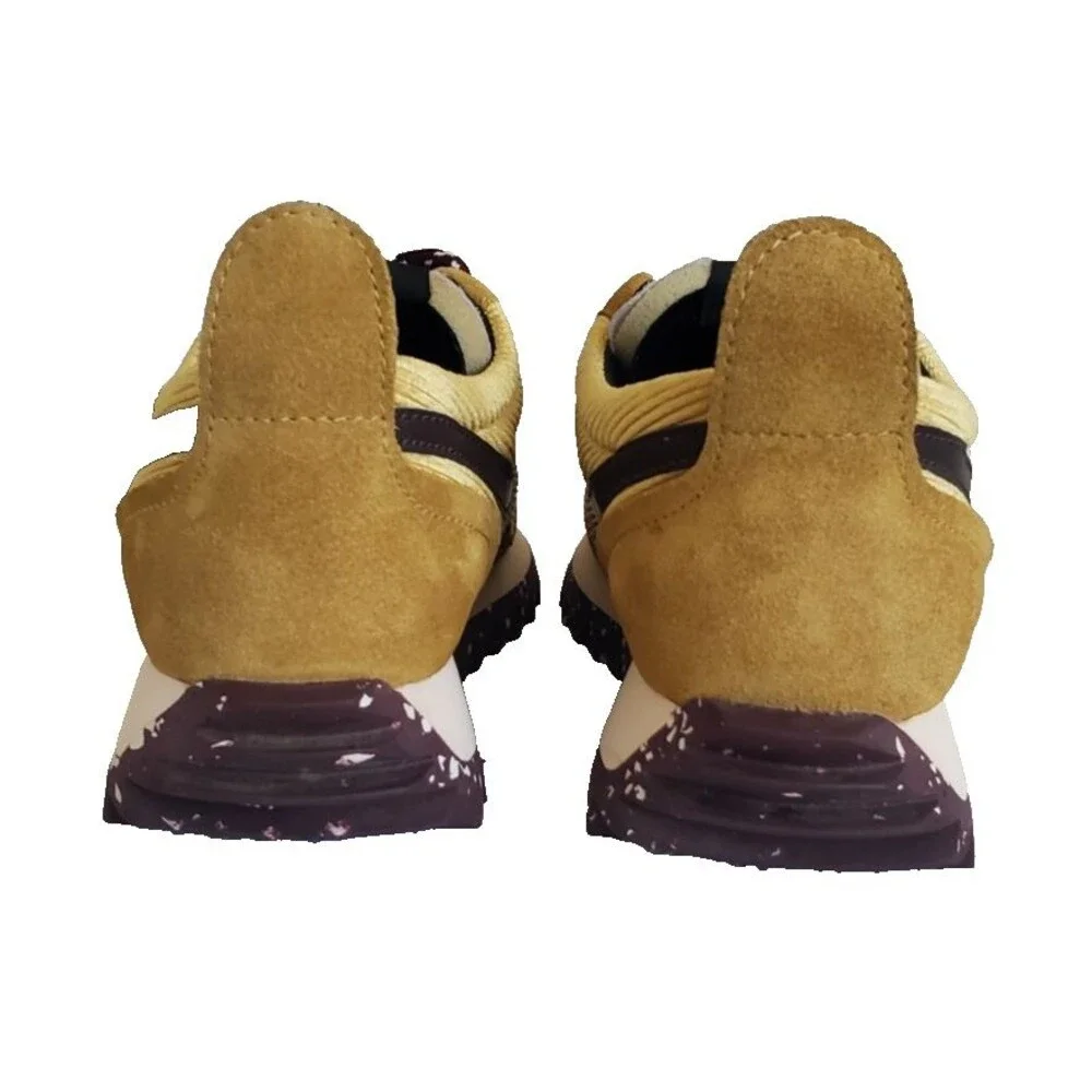 Rag & Bone Women's Corduroy Retro Runner Sneakers Size 7 EU 37 Gold Brown